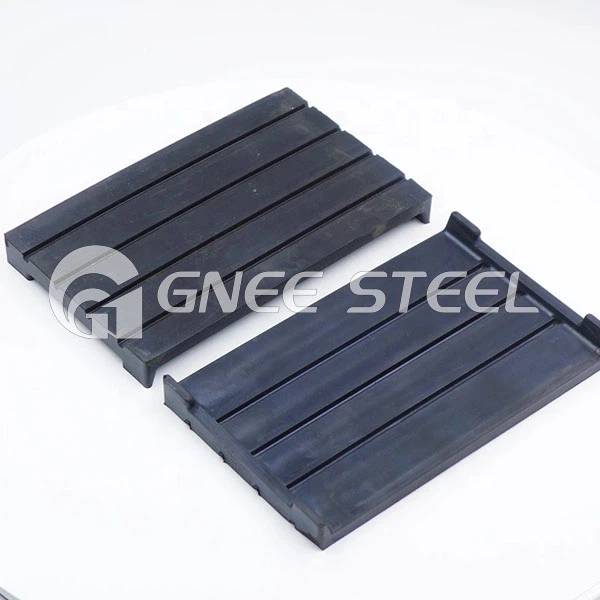 Grooved Rubber Rail Pad