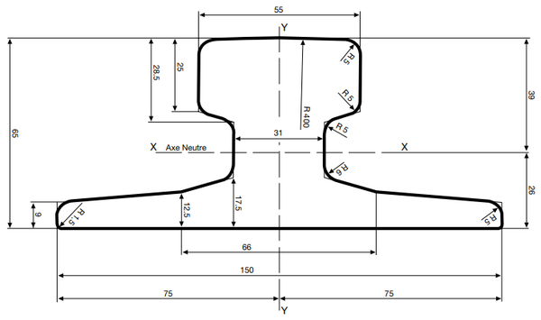 A55 Crane Rail DWG A55 Crane Rail DWG